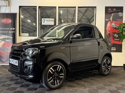 Microcar DUÈ Fiat 500 Black brommobiel Microcar 8 PS 45 KM